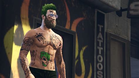 MP Custom Green Jester Tattoo PNG For Male MP Character {STOMACH ...