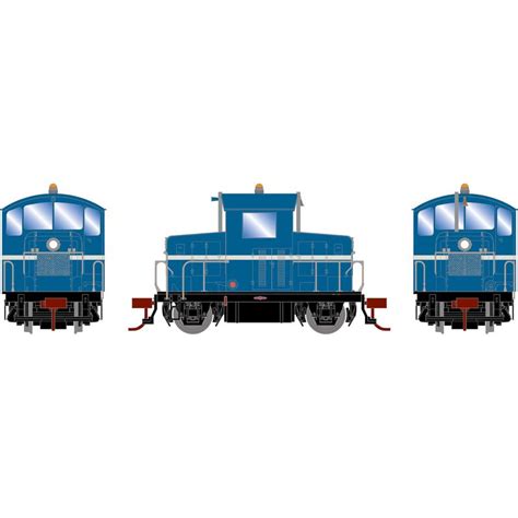 HO EMD Model 40 Locomotive, Blue / Grey Model Train | Athearn