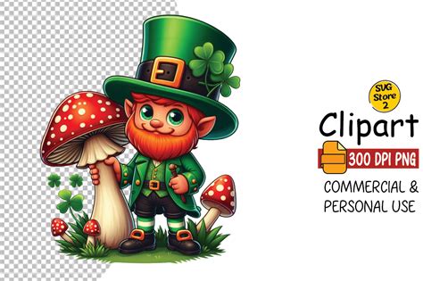 St Patrick's Day Leprechaun Clipart Graphic by SVG STORE 2 · Creative ...