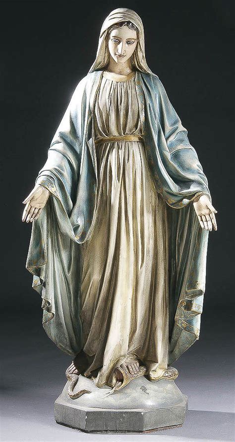 1107: RELIGIOUS VINTAGE STATUE the Virgin Mary : Lot 1107