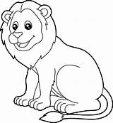 Lion Animal Coloring Page For Kids 8998223 Vector Art At Vecteezy sketch template