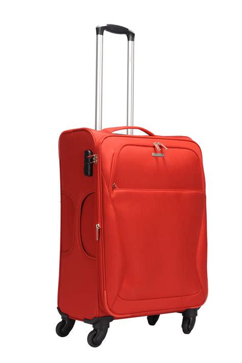 Red luggage PNG image