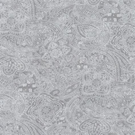 Choice Fabrics 108 Inch Wide Quilt Backing Light Grey Subtle Paisley ...