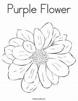 Purple Flower Coloring Page  Twisty Noodle sketch template