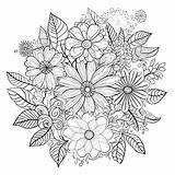 Flower pattern coloring Pages – Coloring Corner sketch template
