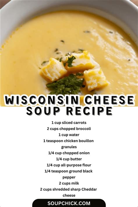 25-Minutes Wisconsin Cheese Soup Recipe (Comforting Meal) - Soup Chick