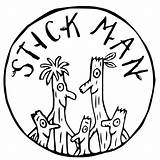 Stick Man Family Coloring Page Printable For Kids  sketch template