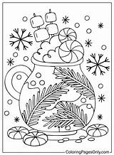 Christmas Milkshake Coloring Page For Adults  Free Printable sketch template