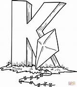 Letter K Is For Kite coloring Page  Free Printable Coloring Pages sketch template