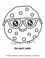 Drawing Of A smart Cookie Free printable coloring Page  Easy sketch template
