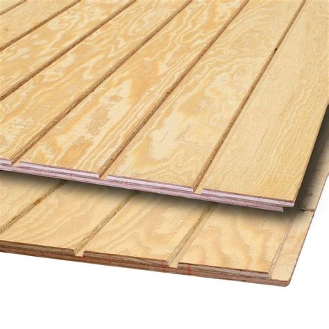 15/32 in. x 4 ft. x 8 ft. Plywood Siding Panel 399067 - The Home Depot ...