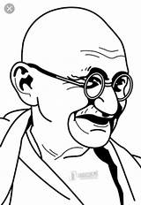 Gandhi Jayanti coloring Page Download Free gandhi  sketch template