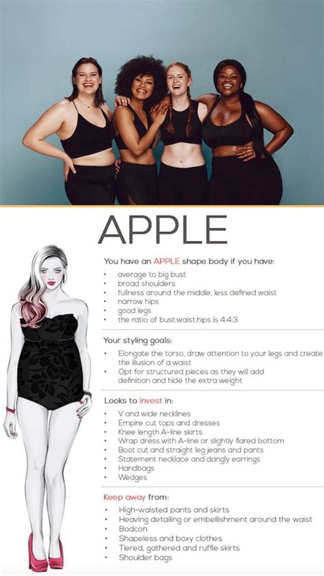 Apple shaped body Apple Body Shape Outfits, Dresses For Apple Shape, Apple Body Shape Clothes ...