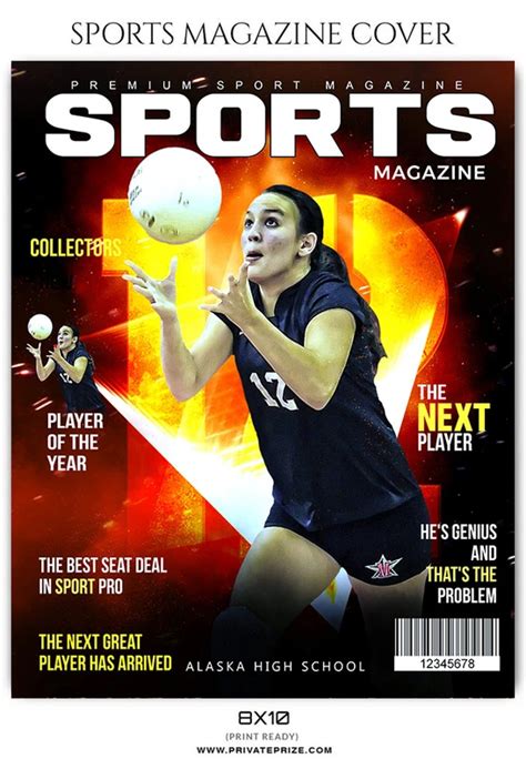 Volleyball Sports Photography Magazine Cover templates | Sports ...