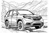 Honda Pilot Bilder zum Ausmalen  Kostenlose Malvorlagen Ausdrucken sketch template