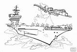 Aircraft Carrier Coloring Pages sketch template