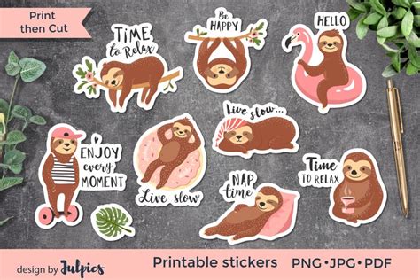 sloth stickers