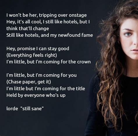 Lorde - Pure Heroine | Lorde lyrics, Lorde, Lorde songs