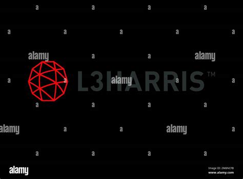 L3Harris Technologies, Logo, Black background Stock Photo - Alamy