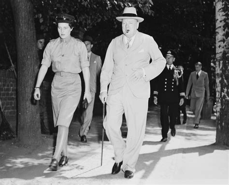 File:Prime Minister Winston Churchill of Great Britain, accompanied by his daughter, Mary ...