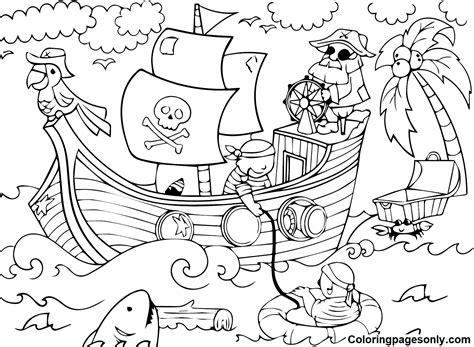 24 Ship Coloring Pages - ColoringPagesOnly.com