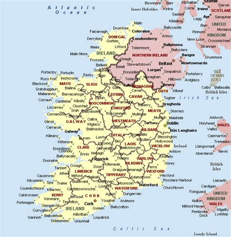 Ireland Map - Ireland