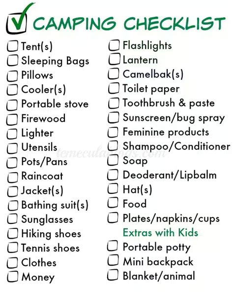 Editable Camping Checklist Fill Online, Printable, Fillable, Blank PdfFiller | lupon.gov.ph