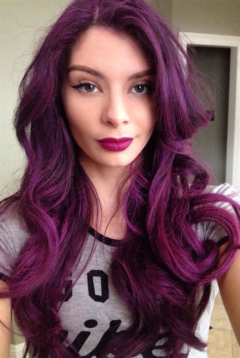 Magenta/Purple hair | Magenta hair, Violet hair, Dark red hair dye