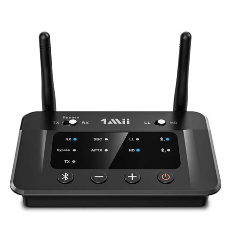 1Mii B03 Long Range Bluetooth 5.0 Transmitter Receiver for TV, Low ...