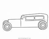 Classic Vintage Car Coloring Page For Kids  Free Cars sketch template