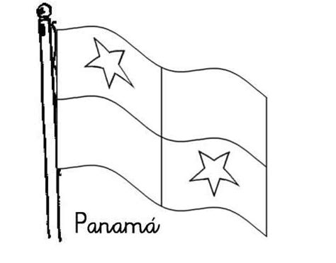 Dibujos del Día de la Bandera de Panamá para pintar | Colorear imágenes