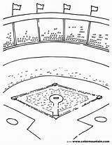 Baseball Diamond Coloring Page  Coloring Easy For Kids sketch template