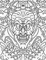 Dracula Halloween Coloring Pages sketch template