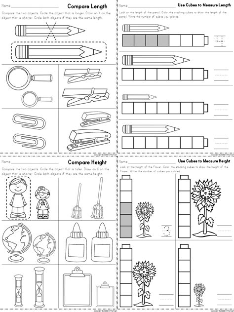 Length And Width Worksheets