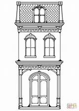 Victorian Row House coloring Page  Free Printable Coloring Pages sketch template