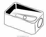 Pencil Sharpener Coloring Page For Kids sketch template