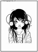 20  Emo Coloring Pages Free Printable PDF & Online sketch template