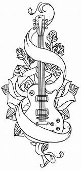Coloring Pages  Adult Music Guitar Page sketch template