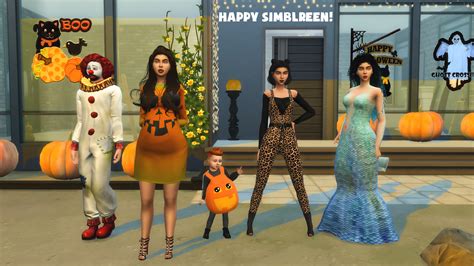 Decorating the house and trying on our Halloween costumes. : r/thesims