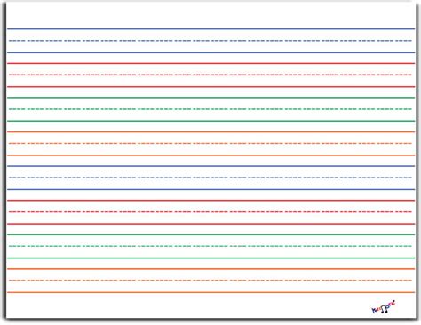 Lined Paper Landscape Printable