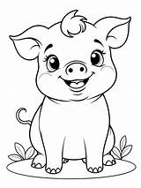 Top pig coloring Pages For Creative Fun  Coloringpagesforkidsnet sketch template