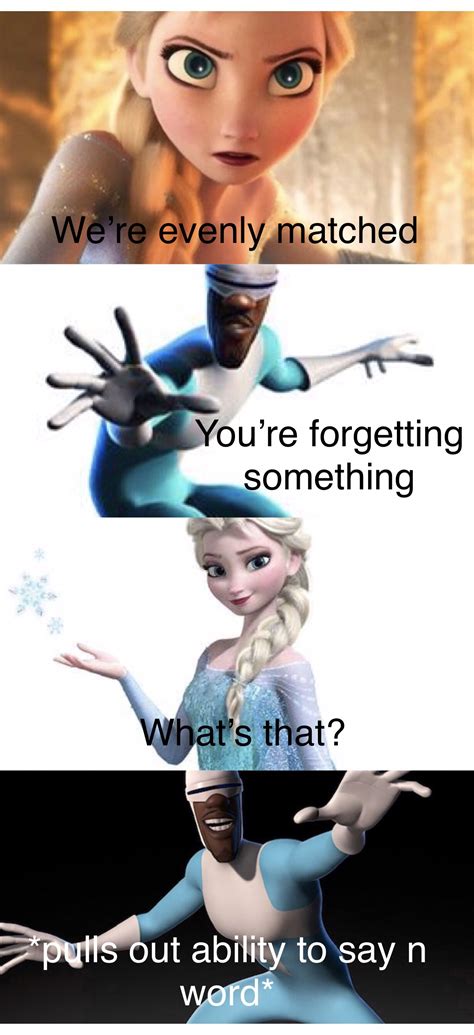 Frozone would destroy Elsa : r/memes