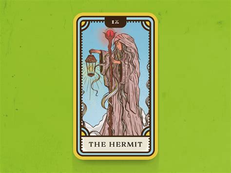 Tarot Card Series 1: 9 The Hermit by Nina Zivkovic on Dribbble