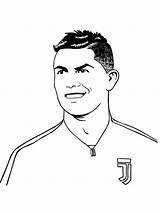 Cristiano Ronaldo Coloring Pages Sketch Page sketch template