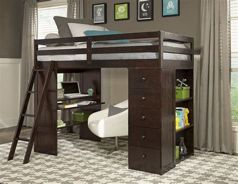 Image result for loft bed with desk underneath | Bunk bed with desk, Low loft beds, Twin loft bed