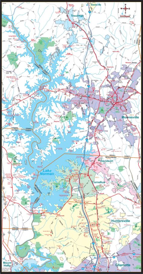 Lake Norman Nc Map - Zone Map