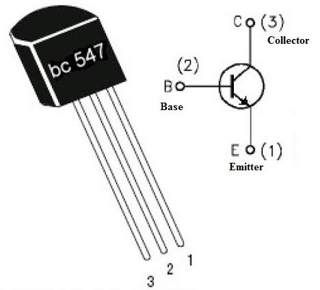 BC547 Transistor : Pin Configuration, Circuit and Its Applications