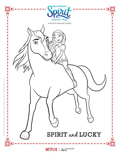 Spirit Riding Free Coloring Pages - Best Coloring Pages For Kids