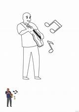 Musician Coloring Pages sketch template