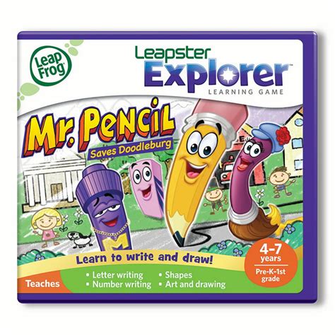 LeapFrog Explorer & LeapPad Learning Game: Mr. Pencil Saves Doodleburg ...